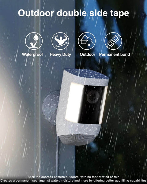 Outdoor security camera mounted using Heavy Duty Double Sided Mounting Tape Waterproof Foam Tape Heat Resistant Adhesive