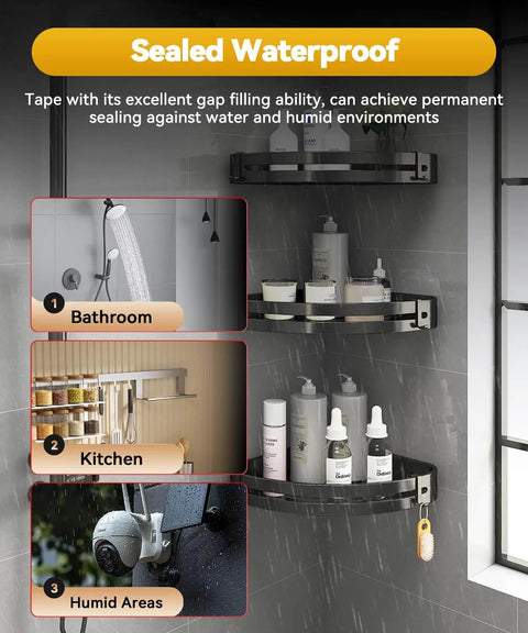Heavy Duty Double Sided Tape Heat Resistant And Waterproof For Indoor Outdoor Use Automotive Mounting Foam Tape Removable No Residue With Mega Strong Adhesion 1 Inch By 20 Feet installed in bathroom kitchen and humid environments