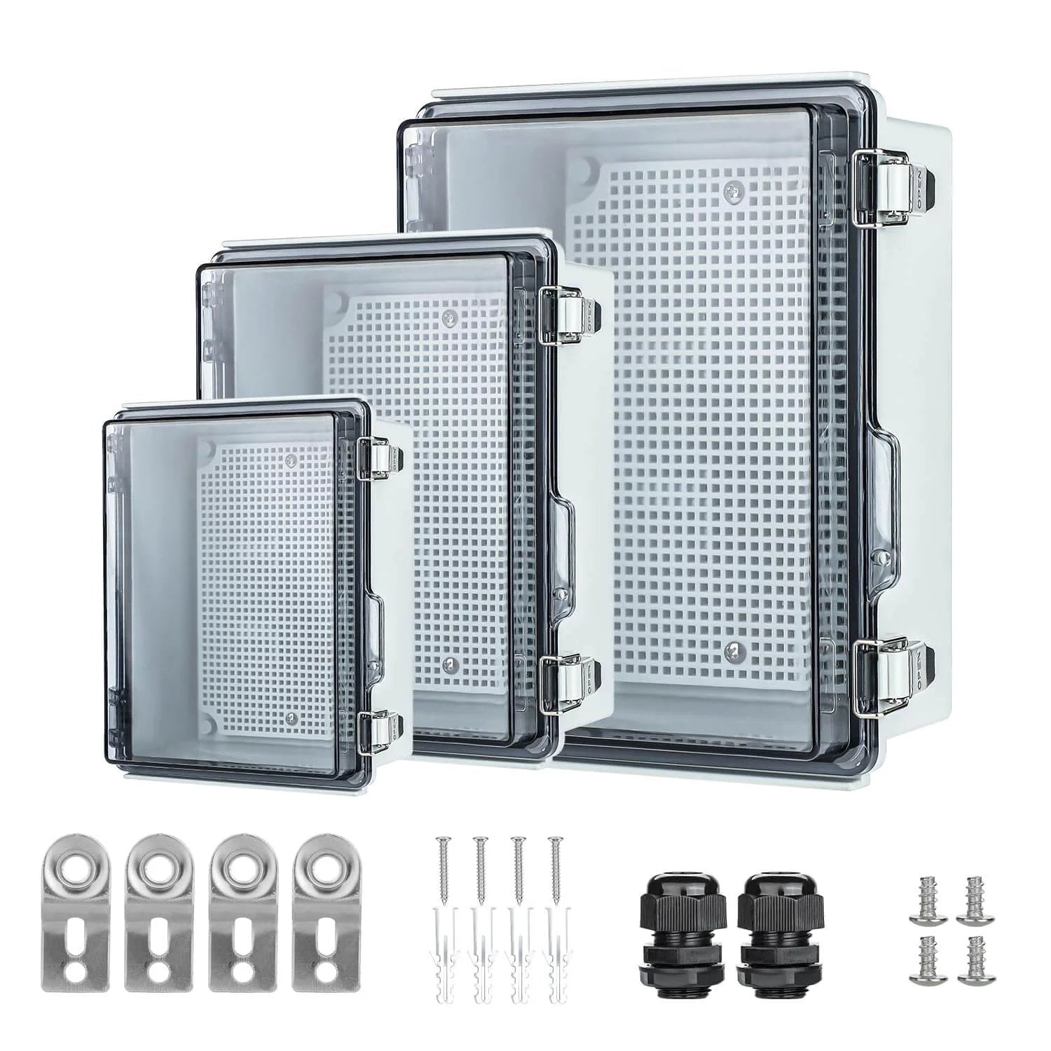 IP67 Waterproof Electrical Junction Box With Clear ABS Pl...