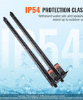 Two Pack 30 Inch Linear Actuator Kit With Wireless Remote, IP54 protected, for TV tables and sofas lifts, displayed on blue background.