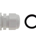 Waterproof M20 Cable Glands Set 10 Pcs IP68 Adjustable 6 To 12mm Cable Joints With Locknuts Nylon PA66 Construction And Nitrile Seal