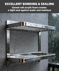 Clear Heavy Duty Double Sided Mounting Tape With Waterproof Foam Adhesive 4905 installing metal shelf in wet environment