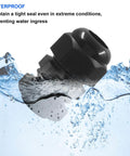 Three Eighths Inch NPT Cable Glands Nylon Waterproof Adjustable Cord Grips With Locknut And Gaskets submerged underwater