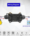 Heavy Duty Remote Control Switch For Lights Pumps And Fans 12 24 48V Waterproof Wireless 433MHz Transmitter Receiver Kit wiring diagram