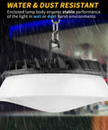 Six Pack 155W UFO LED High Bay Lights With Reflector 22500 Lumens 5000K AC110277V 5 Ft Cable, waterproof in rain
