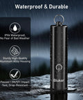 Rechargeable EDC Flashlight With USB C Port, 360 Lumen Mini Keychain Light, Three Modes, Memory Function, Waterproof