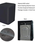 Durably protect your top load washer from sun, dust, rain, and scratches with this waterproof 420D oxford cover, sized for standard units and ideal for indoor storage or outdoor patios, delivering reliable protection and easy maintenance.