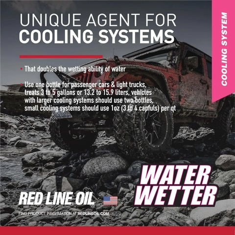 Image of WaterWetter Super Coolant That Doubles Water Wetting For Your Ride, shown with a rugged vehicle background.