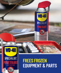 WD-40 Specialist fast rust relief penetrant with Smart Straw for quick rust removal and lubrication of tools and equipment.
