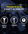 WD-40 Specialist for fast rust relief penetrant, solving problems with nuts, bolts, threads, and locks using Smart Straw spray.