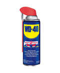 WD-40 Classic Formula can, 12 oz, with spray nozzle, all purpose lubricant that drives out moisture and fights rust, close-up view