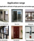 Various doors and windows showcasing application for 33 Ft Gray Self-Adhesive Soundproofing Weather Stripping for Doors and Windows, 0.35" Wide x 0.2" Thick.