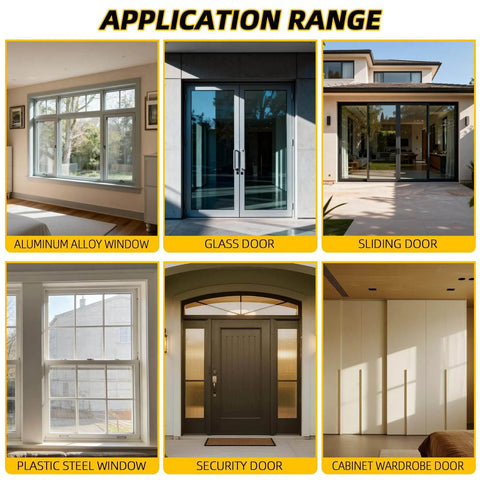 40FT Weather Stripping Door Seal Window Seal for aluminum, glass, sliding, plastic steel, security, and cabinet doors.