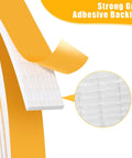 Close-up of 16Feet Weather Stripping Seal (1/2 Inch X 1/4 Inch) showing adhesive backing and foam texture