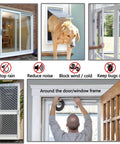 Self-Adhesive Pile Weather Stripping Seal for Sliding Windows and Door Frames, 16.5ft x 11/32 inch, Grey in various applications