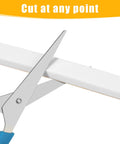 Scissors cutting 16Feet Weather Stripping Seal (1/2 Inch X 1/4 Inch) for Door Window, high density foam insulation strip, white
