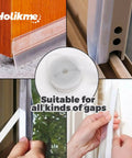 Weather Stripping Door Seal Strip 33 Feet in use on doors and windows, sealing gaps with adhesive tape, suitable for all kinds of gaps.