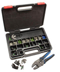 Crimp Right Weather Tight Connector Crimping Kit Ferrule Crimper Plier Wire Stripper And Connectors Terminal Crimp Tool Kit for Wiring Projects