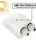 Weatherproof ABS Cable Entry Gland For Solar Projects All Cable Types 2mm2 To 6mm2 Dia, Perfect For RV Campervan Boat Setups, PG7 Waterproof Gland