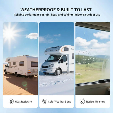 3M 1600T Double Sided Foam Tape 0.39 Inch By 18 Foot White PE Foam Heavy Duty Adhesive Removable No Residue RV use illustration