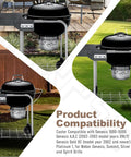 Weber grill with installed Weber Caster Wheel For Gas Grills Stem Style Locking Swivel Caster 6414 306414 Replacement Fits Genesis 1000 5000 Genesis A B C Silver Summit Spirit Grills Also Fits Ranch Kettle And Performer Charcoal Grills Includes Insert Two And Five Sixteenth Inch.