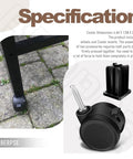 Weber Caster Wheel For Gas Grills Stem Style Locking Swivel Caster 6414 306414 Replacement Fits Genesis 1000 5000 Genesis A B C Silver Summit Spirit Grills Also Fits Ranch Kettle And Performer Charcoal Grills Includes Insert Two And Five Sixteenth Inch shown with caster and insert