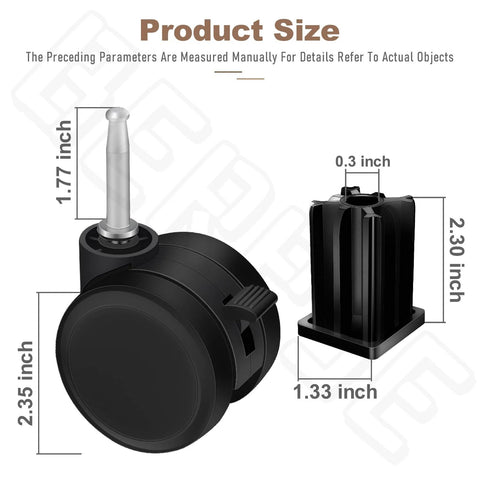 Weber Caster Wheel For Gas Grills Stem Style Locking Swivel Caster 6414 306414 Replacement Fits Genesis with size measurements