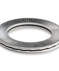 Nord-Lock Wedge Locking Washers For 3/8 In Bolts Steel Zinc Flake 20 Pairs, close-up view showing textured surface