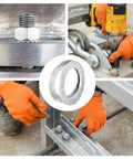 Vibration Resistant Wedge Locking Washers For M8 To M20 Bolts 90 Pcs Mn Steel in use with machinery and tools close-up