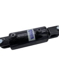✝️ Weld Clevis Cylinder 3 1/2" Bore x 6" Stroke x 1 3/4" Rod x SAE 8 Port x 3000 PSI, black hydraulic cylinder side view
