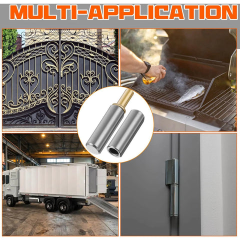 30 Pack Weld On Bullet Hinges 2-1/2 X 3/8 Inch, carbon steel for gates, BBQ, trailers. Multi-use applications.