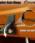 Weld On Trailer Hinges With Grease Fitting Short Leaf Heavy Duty Dump Trailer Hinges For Truck Trailer Doors Six Pack - close-up view