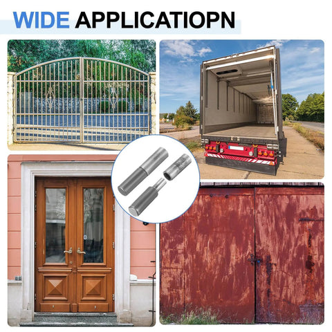 Set Of 10 Weldable Barrel Hinges 2 Inch By 3/8 Inch Carbon Steel Heavy Duty Detachable Weld On Door Hinges For Metal Gates, Trailers, Doors.