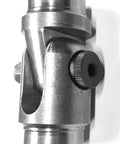 Side view of a Weldable Tube Hinge For 1-1/4 Inch OD Tubing 0.095-0.120 Wall With 0.990-1.04 Inch ID Hinge Joint Kit in steel.