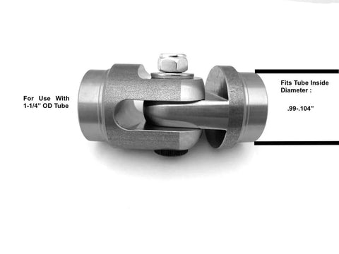 Weldable Tube Hinge For 1-1/4 Inch OD Tubing 0.095-0.120 Wall With 0.990-1.04 Inch ID Hinge Joint Kit close-up view