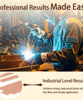 Welder using 50 Sticks BCuP-5 Brazing Rods With Fifteen Percent Silver For Phos Copper Welding in industrial setting
