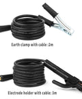 Heavy Duty Welding Electrode Holder Clamp With Copper Wire Leads 2 Meter And 3 Meter Cables MMA ARC Ground Clamp 300 Amp Welder Accessory Kit For Stick Welding