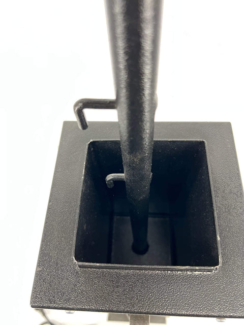 Top view of Portable 20 Lb Dry Stick Welding Electrode Oven with Temperature Control thermostat rod compartment.