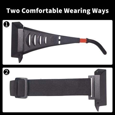 Two wearing options for Auto Darkening Welding Glasses Solar Powered Adjustable Shade Two Sensors