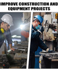 Workers using machinery for construction and equipment projects in an industrial setting.