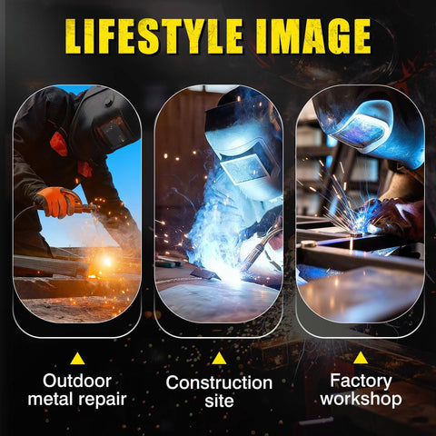 200 Amp Arc Welder Kit For Home And DIY Portable 110V Stick Welder used in outdoor metal repair, construction, and factory workshop
