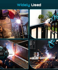 Person using E6013 2.5 Lb Carbon Steel Welding Rods For Arc Welding on various metal surfaces, showcasing versatile home repair use.
