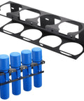 Welding Rod Holder And Storage Tubes Rack For Stick Welding Rods Wall Mount Organizer in heavy-duty steel with blue storage tubes