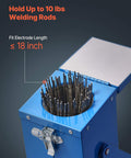Portable Welding Rod Oven With 10 Lb Capacity Fast 230W Heating To 300F Drying For 18 Inch Electrodes top view open lid