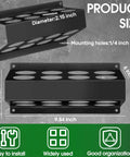Welding Rod Storage Set With 8 Slot TIG Rod Rack And 8 40 Inch Tungsten Electrode Tubes Wall Mount Organizer size details