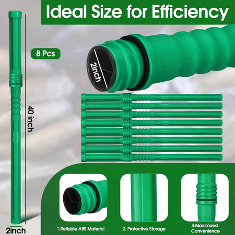 Welding Rod Storage Set With 8 Slot TIG Rod Rack And 8 40 Inch Tungsten Electrode Tubes Wall Mount Organizer detail view