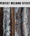 Close-up of smooth welds using Carbon Steel Arc Welding Rods E4303 J422 Three Thirty Second To One Eighth Inch Sticks 1 Lb Electrode Pack