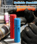 2 Pcs Welding Rod Storage Tube 14 Inch Airproof Waterproof Electrode Sticks Container Red And Blue Durable ABS Case