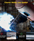 Welder using Stable Arc E6013 Welding Rods Three Thirty Second Inch for smooth welds in a workshop setting
