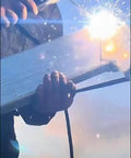 Welder using E6013 Welding Rods For AC DC 3 32nd Inch 1 Pound Carbon Steel Stick Electrodes By Wisuno, creating stable arc with low splash